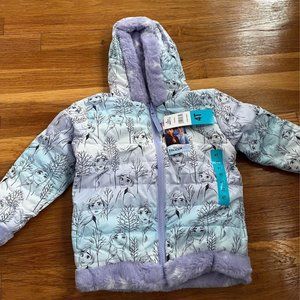 Disney Frozen Toddler Girl Reversible Fleece Jacket (Size 4T)